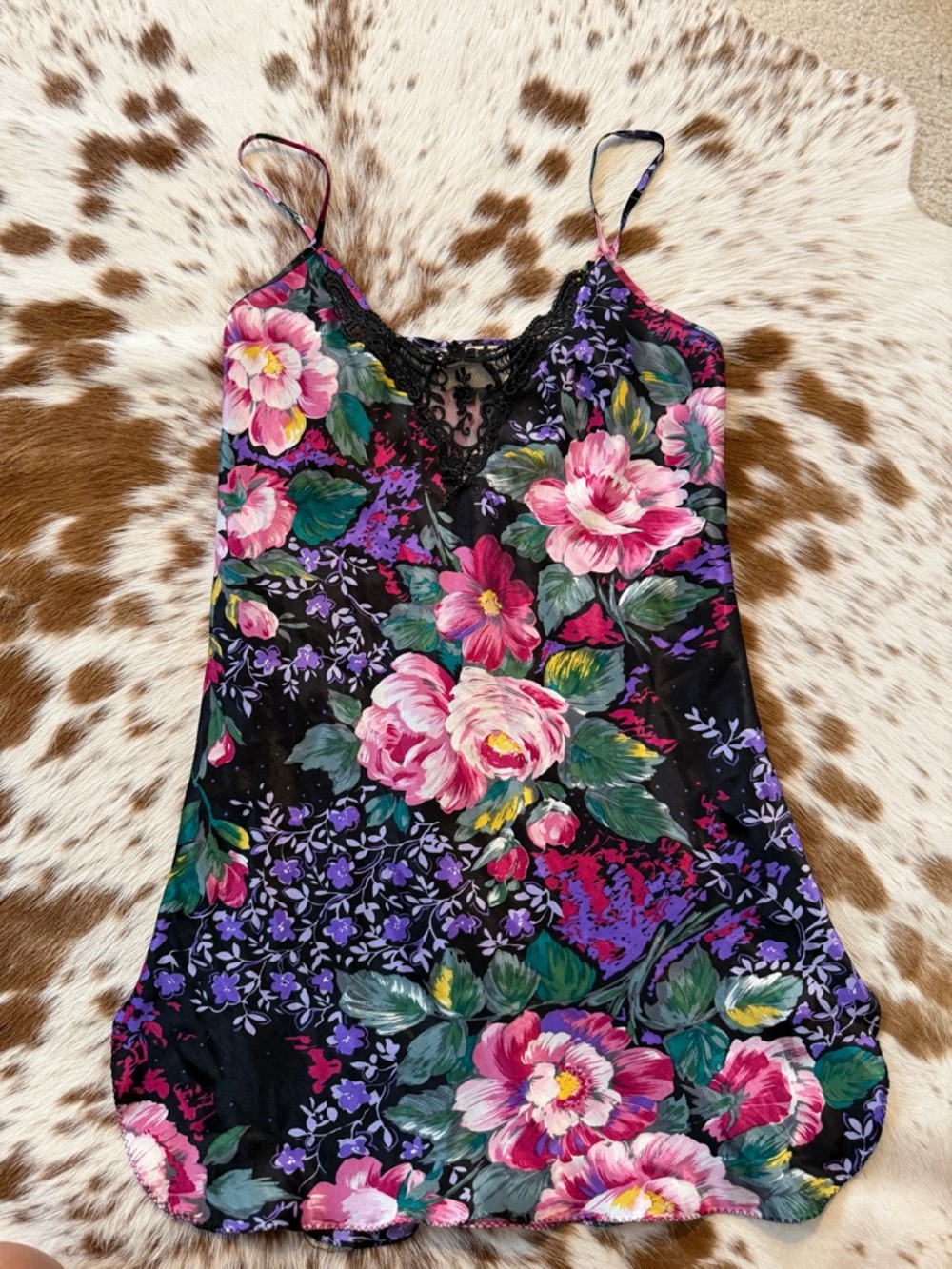 vintage California dynasty floral nightie